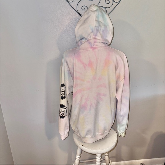 Dreamsicle Vans Pastel Tie Dye Hooded Sweatshirt Womens Size Medium - Picture 5 of 11